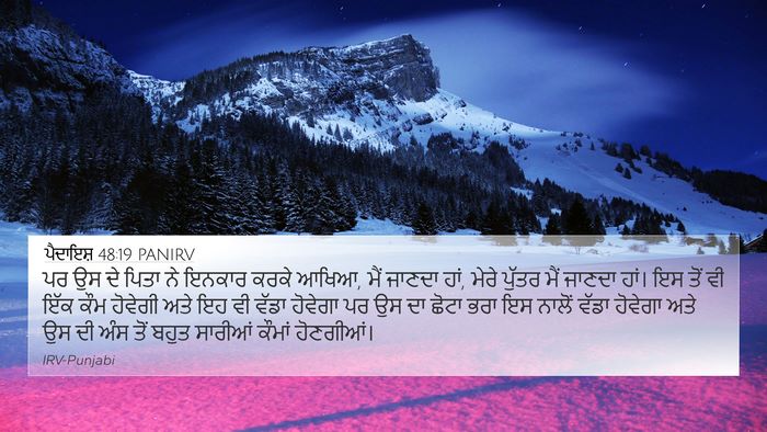 ਪੈਦਾਇਸ਼ 48:19 PANIRV Bible Verse Image