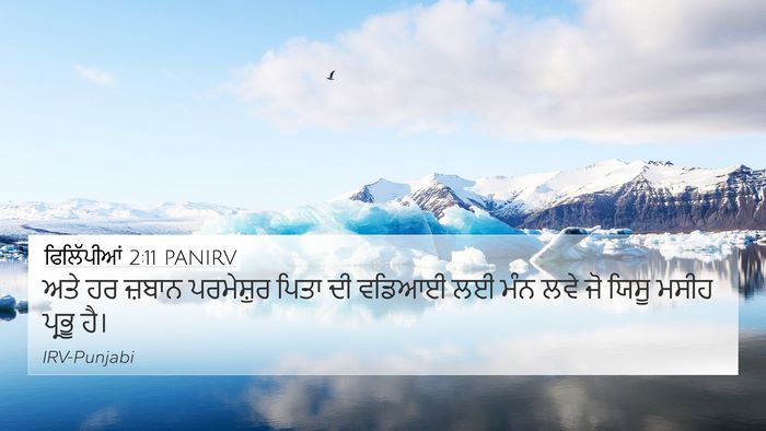 ਫਿਲਿੱਪੀਆਂ 2:11 PANIRV Bible Verse Image