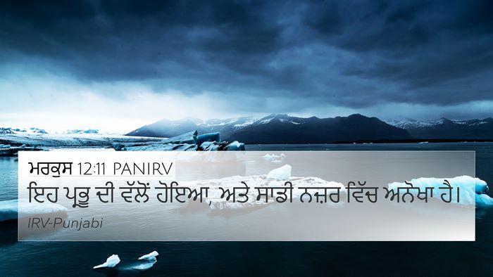 ਮਰਕੁਸ 12:11 PANIRV 4K Wallpaper - ਇਹ ਪ੍ਰਭੂ ਦੀ ਵੱਲੋਂ - 4K Wallpaper Bible Verse