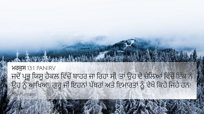 ਮਰਕੁਸ 13:1 PANIRV Bible Verse Image