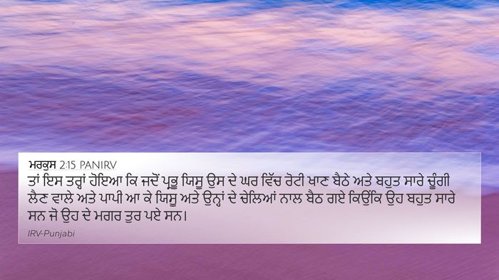 ਮਰਕੁਸ 2:15 PANIRV Bible Verse Image