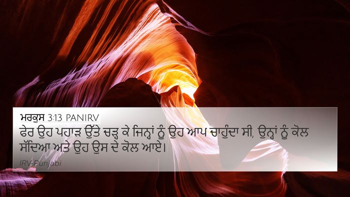 ਮਰਕੁਸ 3:13 PANIRV Bible Verse Image