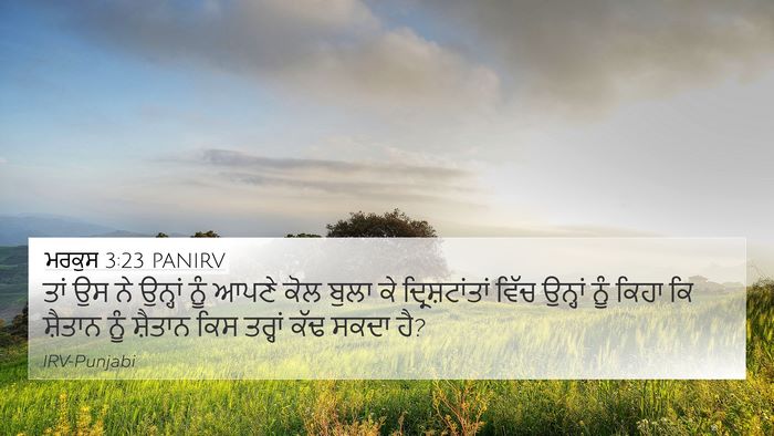 ਮਰਕੁਸ 3:23 PANIRV Bible Verse Image