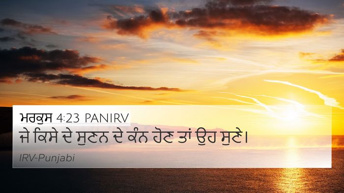 ਮਰਕੁਸ 4:23 PANIRV Bible Verse Image