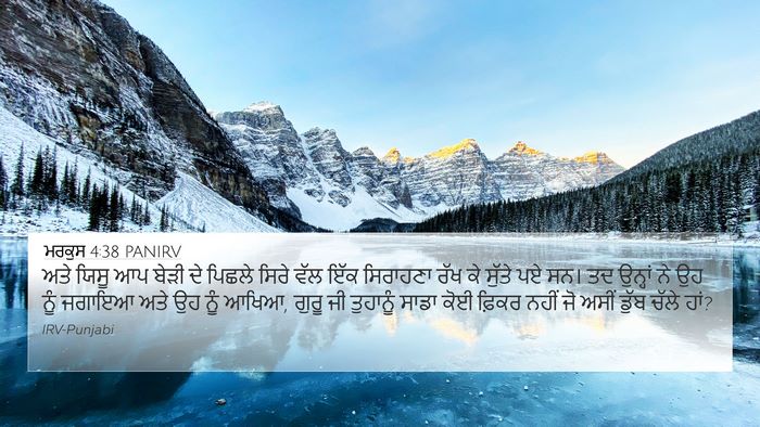 ਮਰਕੁਸ 4:38 PANIRV Bible Verse Image