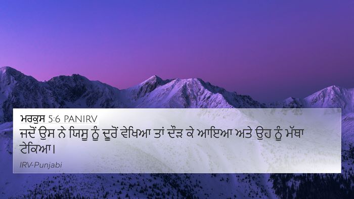 ਮਰਕੁਸ 5:6 PANIRV Bible Verse Image
