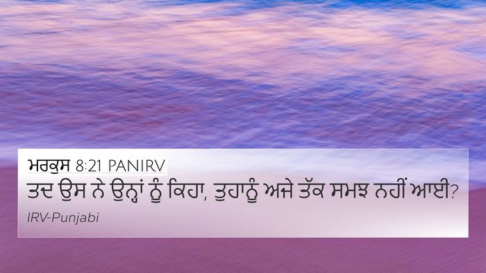 ਮਰਕੁਸ 8:21 PANIRV Bible Verse Image