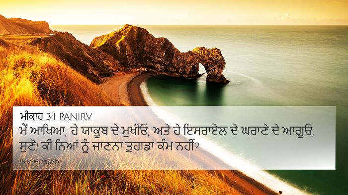 ਮੀਕਾਹ 3:1 PANIRV Bible Verse Image