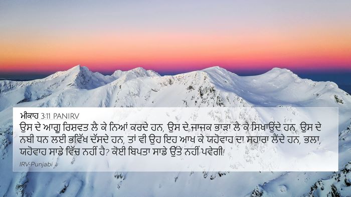 ਮੀਕਾਹ 3:11 PANIRV Bible Verse Image