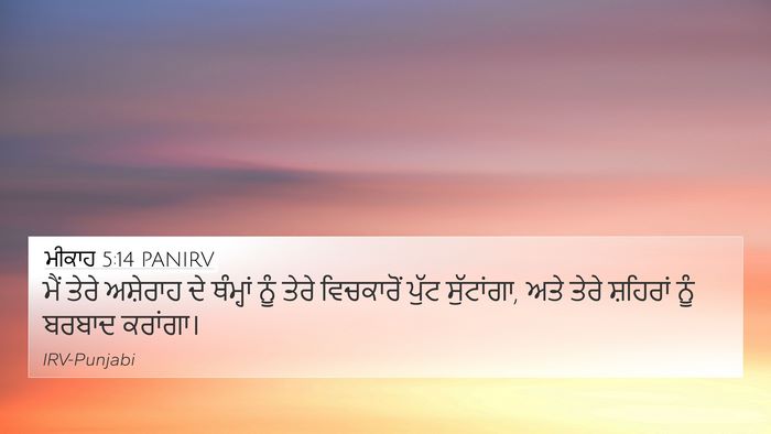 ਮੀਕਾਹ 5:14 PANIRV Bible Verse Image