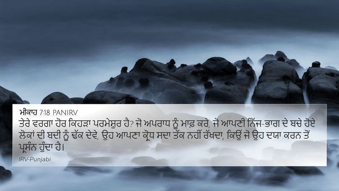 ਮੀਕਾਹ 7:18 PANIRV Bible Verse Image