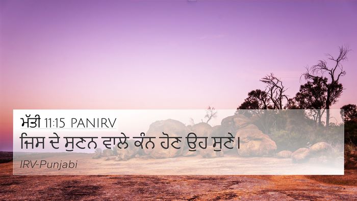 ਮੱਤੀ 11:15 PANIRV Bible Verse Image