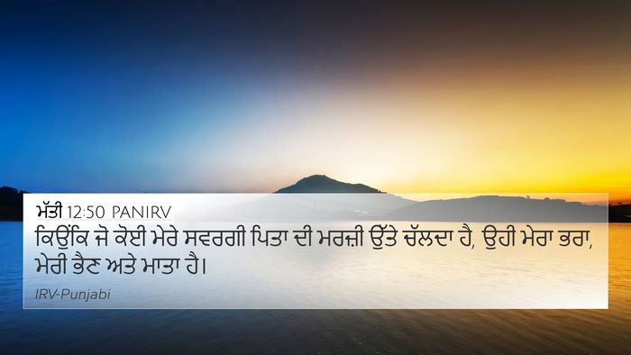 ਮੱਤੀ 12:50 PANIRV Bible Verse Image