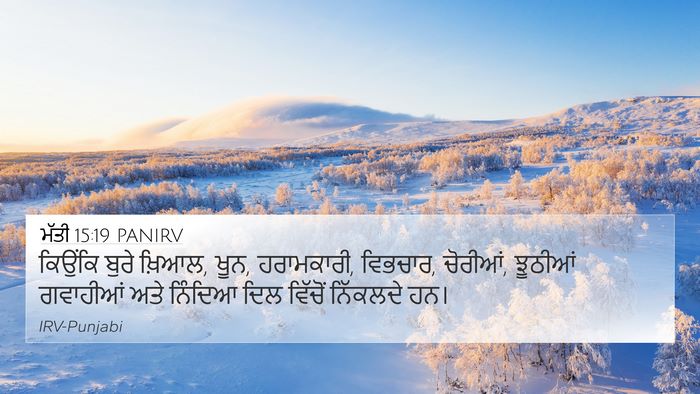 ਮੱਤੀ 15:19 PANIRV Bible Verse Image