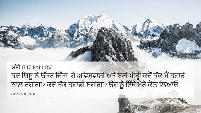 ਮੱਤੀ 17:17 PANIRV Bible Verse Image