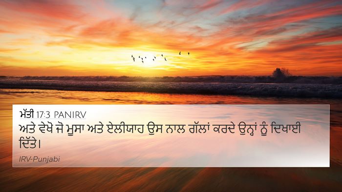 ਮੱਤੀ 17:3 PANIRV 4K Wallpaper - ਅਤੇ ਵੇਖੋ ਜੋ ਮੂਸਾ - 4K Wallpaper Bible Verse