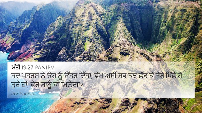ਮੱਤੀ 19:27 PANIRV Bible Verse Image