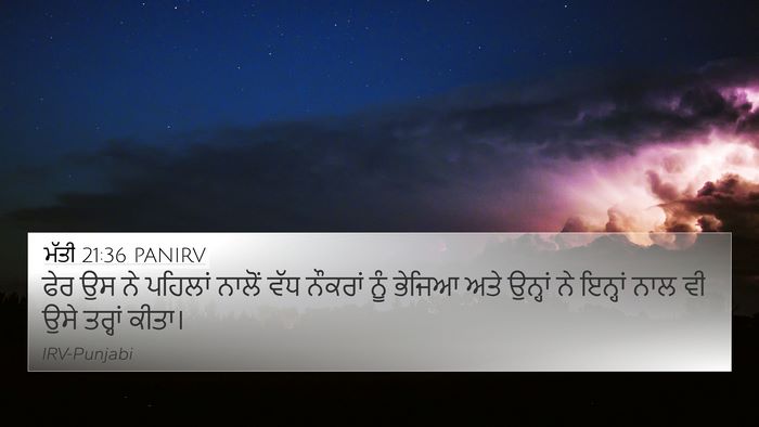 ਮੱਤੀ 21:36 PANIRV Bible Verse Image