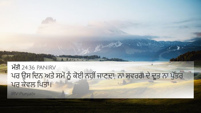 ਮੱਤੀ 24:36 PANIRV Bible Verse Image