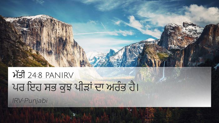 ਮੱਤੀ 24:8 PANIRV Bible Verse Image