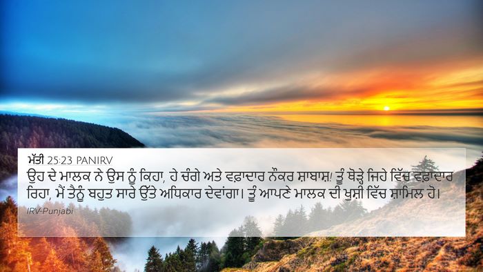 ਮੱਤੀ 25:23 PANIRV Bible Verse Image