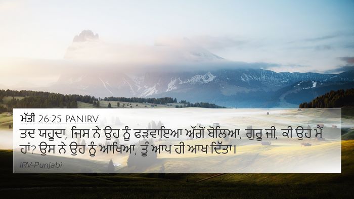 ਮੱਤੀ 26:25 PANIRV Bible Verse Image