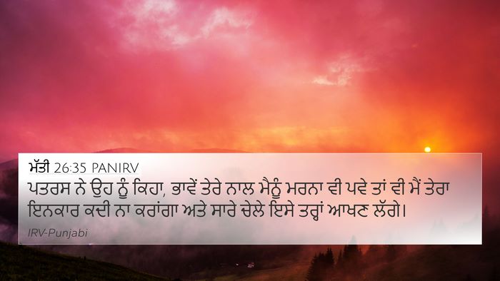 ਮੱਤੀ 26:35 PANIRV Bible Verse Image