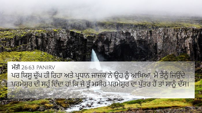 ਮੱਤੀ 26:63 PANIRV Bible Verse Image