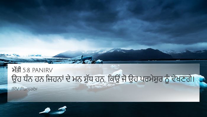ਮੱਤੀ 5:8 PANIRV Bible Verse Image