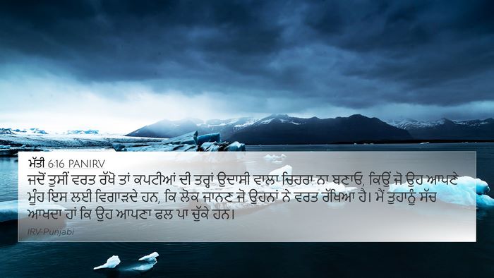 ਮੱਤੀ 6:16 PANIRV Bible Verse Image