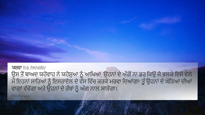 ਯਸ਼ਵਾ 11:6 PANIRV Bible Verse Image