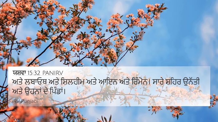 ਯਸ਼ਵਾ 15:32 PANIRV Bible Verse Image