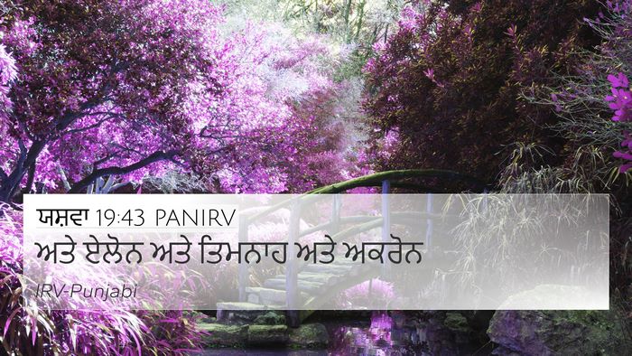 ਯਸ਼ਵਾ 19:43 PANIRV Bible Verse Image