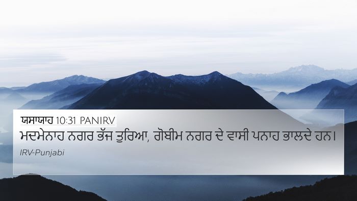 ਯਸਾਯਾਹ 10:31 PANIRV Bible Verse Image