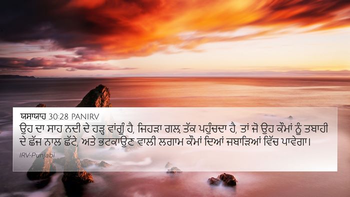 ਯਸਾਯਾਹ 30:28 PANIRV Bible Verse Image
