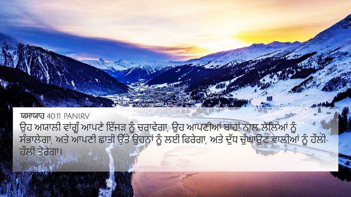 ਯਸਾਯਾਹ 40:11 PANIRV Bible Verse Image