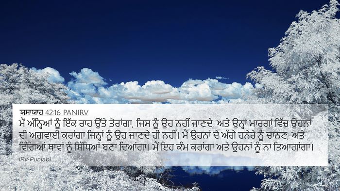 ਯਸਾਯਾਹ 42:16 PANIRV Bible Verse Image