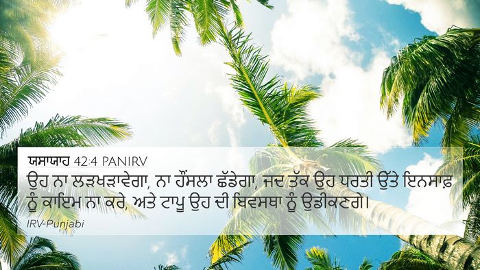 ਯਸਾਯਾਹ 42:4 PANIRV Bible Verse Image