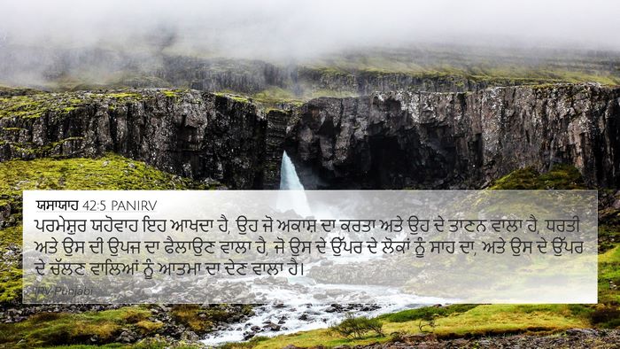 ਯਸਾਯਾਹ 42:5 PANIRV Bible Verse Image