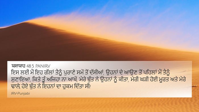 ਯਸਾਯਾਹ 48:5 PANIRV Bible Verse Image