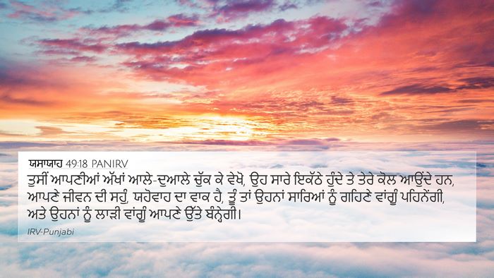 ਯਸਾਯਾਹ 49:18 PANIRV Bible Verse Image