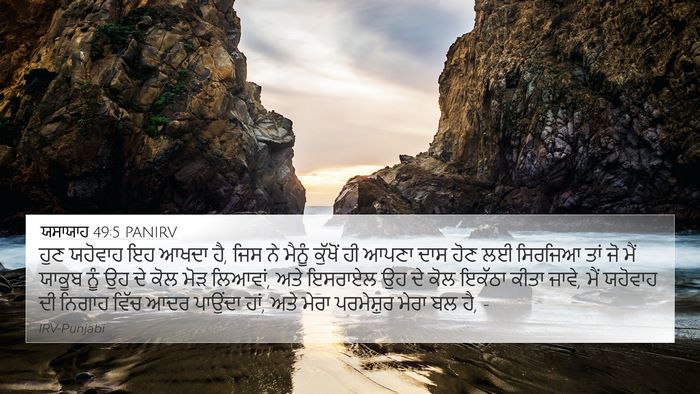ਯਸਾਯਾਹ 49:5 PANIRV Bible Verse Image