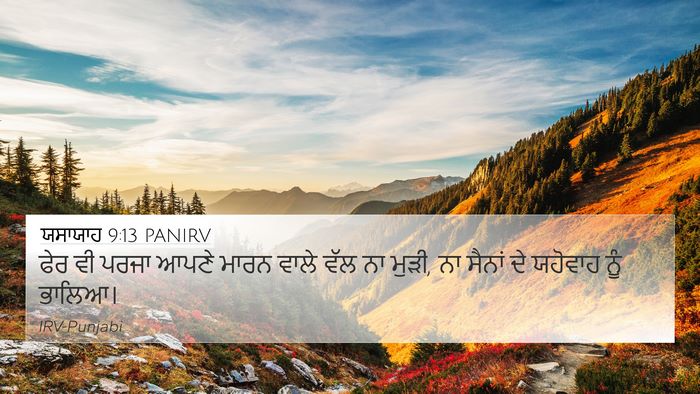 ਯਸਾਯਾਹ 9:13 PANIRV Bible Verse Image