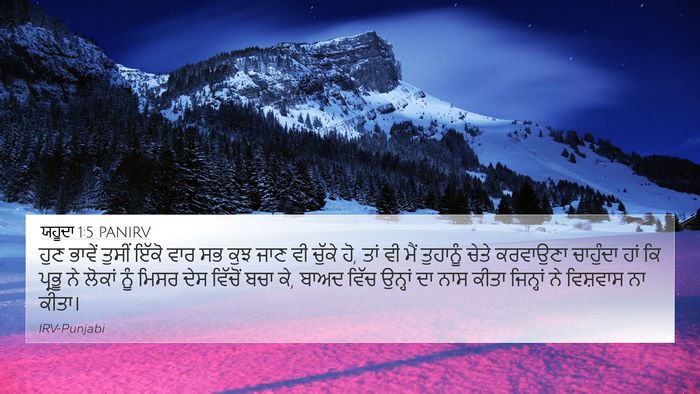 ਯਹੂਦਾ 1:5 PANIRV Bible Verse Image