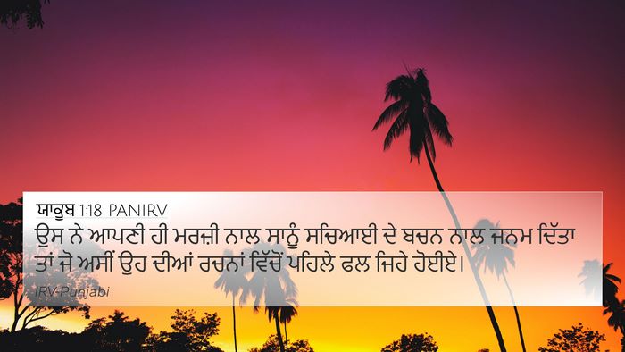 ਯਾਕੂਬ 1:18 PANIRV Bible Verse Image