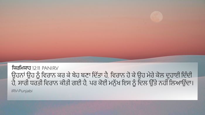 ਯਿਰਮਿਯਾਹ 12:11 PANIRV Bible Verse Image