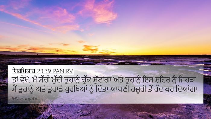ਯਿਰਮਿਯਾਹ 23:39 PANIRV Bible Verse Image