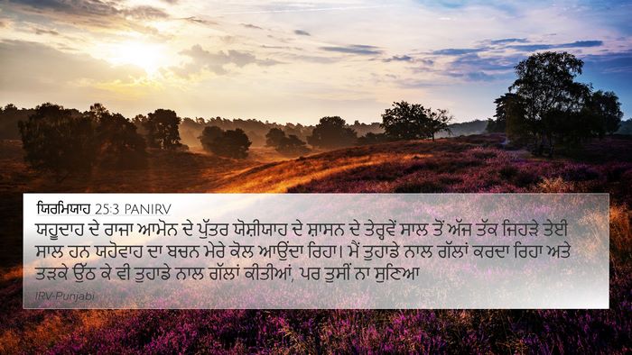 ਯਿਰਮਿਯਾਹ 25:3 PANIRV Bible Verse Image