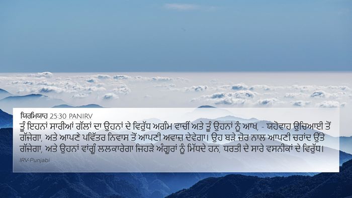 ਯਿਰਮਿਯਾਹ 25:30 PANIRV Bible Verse Image
