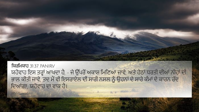 ਯਿਰਮਿਯਾਹ 31:37 PANIRV Bible Verse Image
